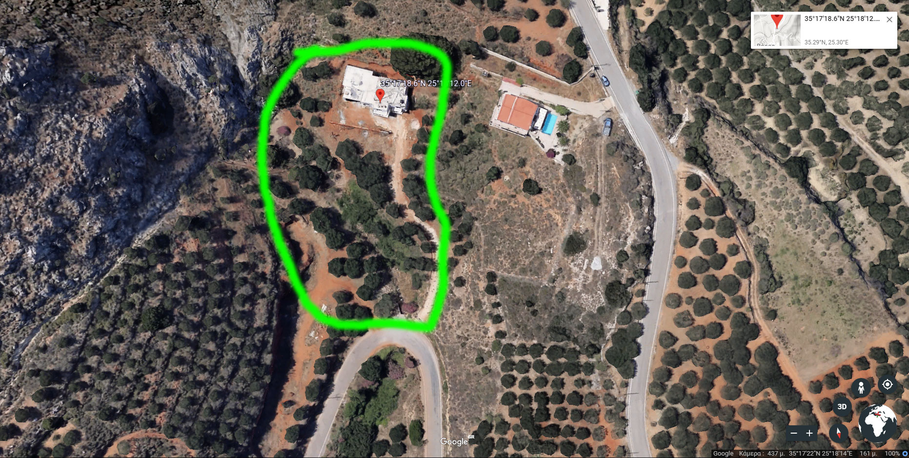 unvollendete Villa auf Kreta